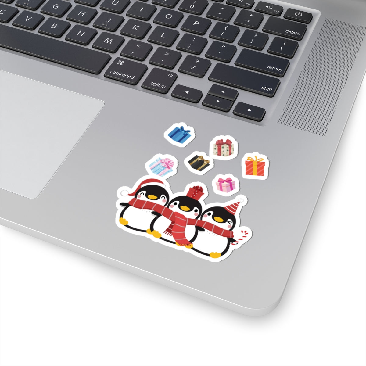 Festive Penguin Kiss-Cut Stickers | Cute Holiday Decor, Gift Wrapping, Scrapbooking, Kids' Party Supplies, Winter Cheer
