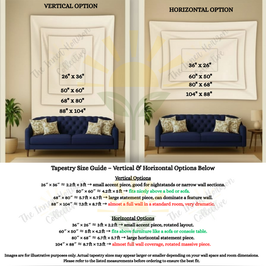 Meditating Third-Eye Tapestry - Spiritual Wall Art