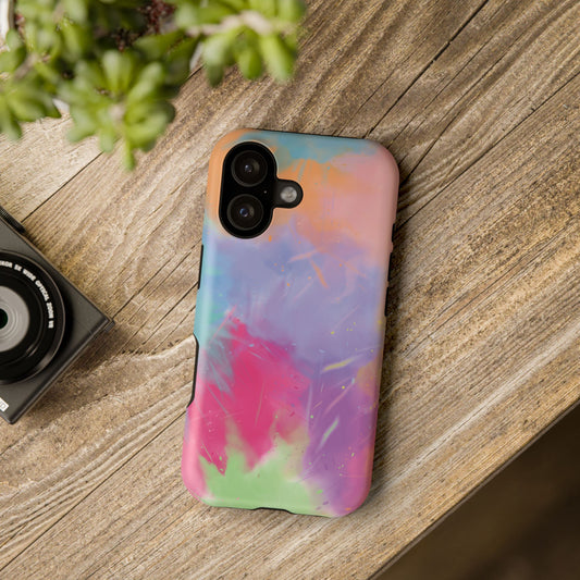 Color Splash Impact-Resistant Phone Case | Dual Layer Protection for iPhone & Android