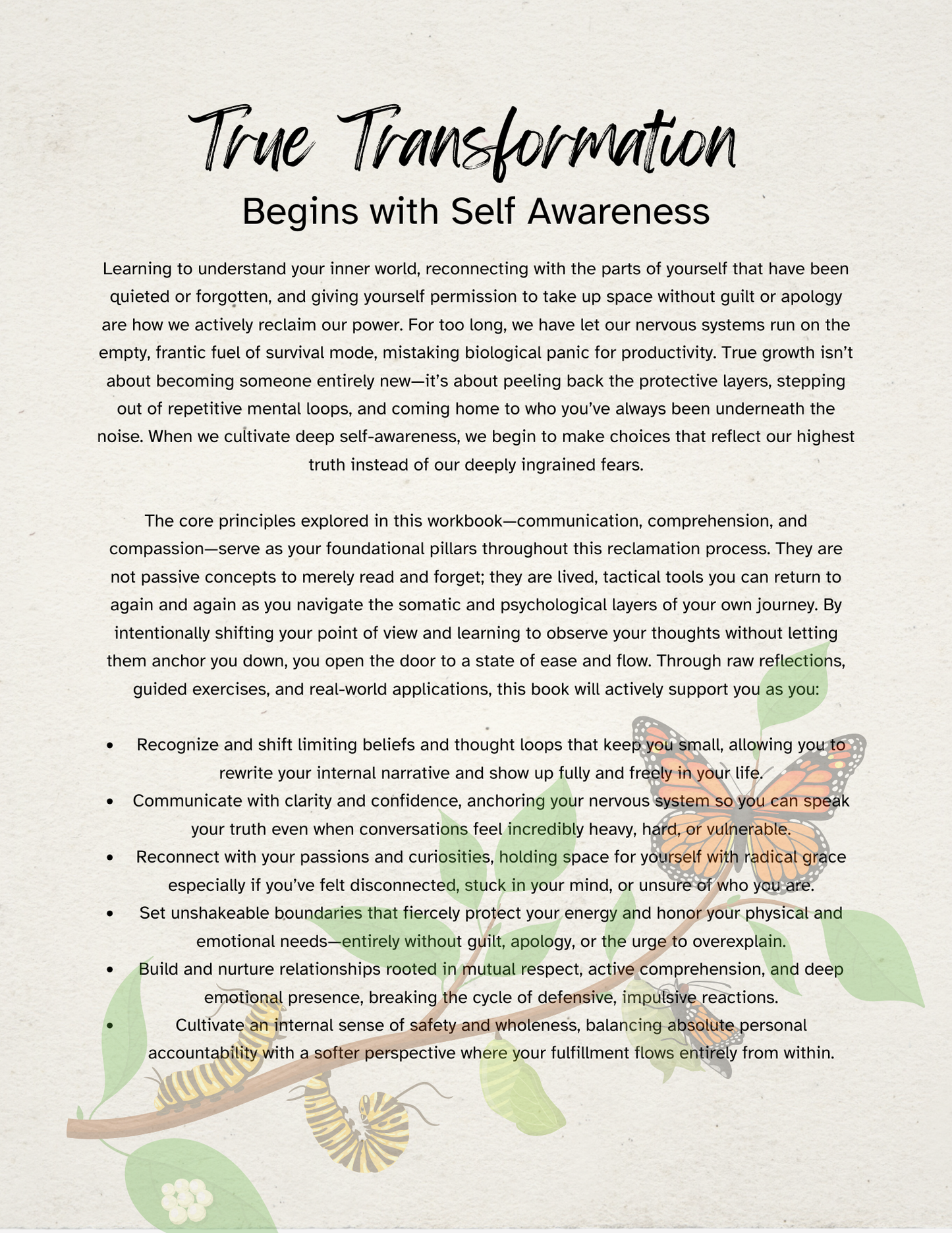 Becoming Your True Self: Navigating Authenticity, Self-Awareness & Empowerment – PHYSICAL COPY
