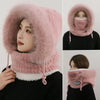 Knit Winter Hood Scarf Set