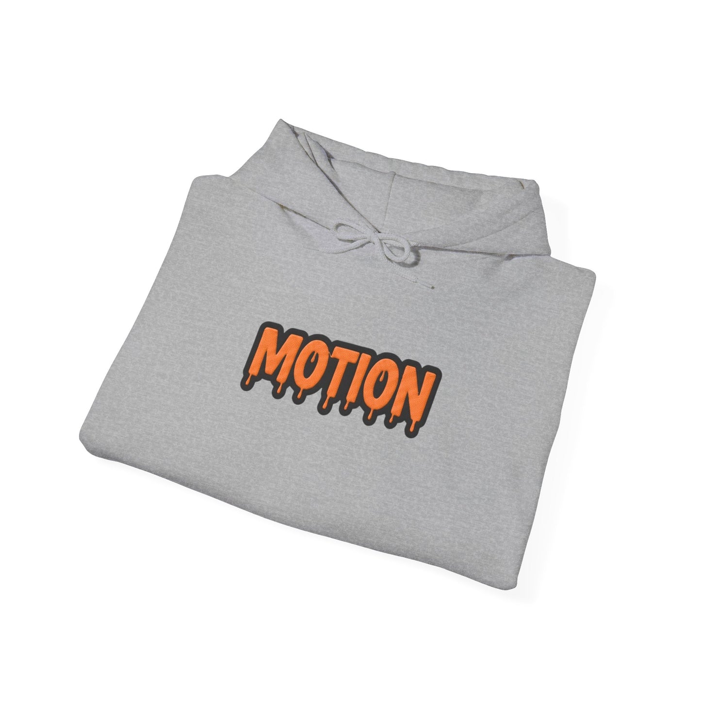 Motion Graphic Hoodie — Orange Drip Logo Pullover