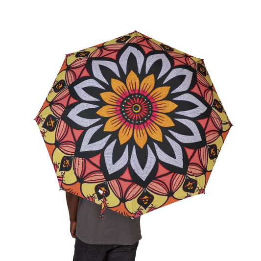 Vibrant Floral Foldable Umbrella | Stylish Rain Gear for Women, Sun Protection, Gift for Her, Travel Companion, Outdoor Essentials