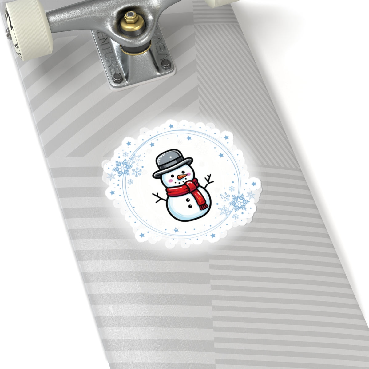 Winter Snowman Kiss-Cut Stickers, Cute Holiday Decor, Laptop Stickers, Snowman Art, Christmas Gifts, Winter Celebrations