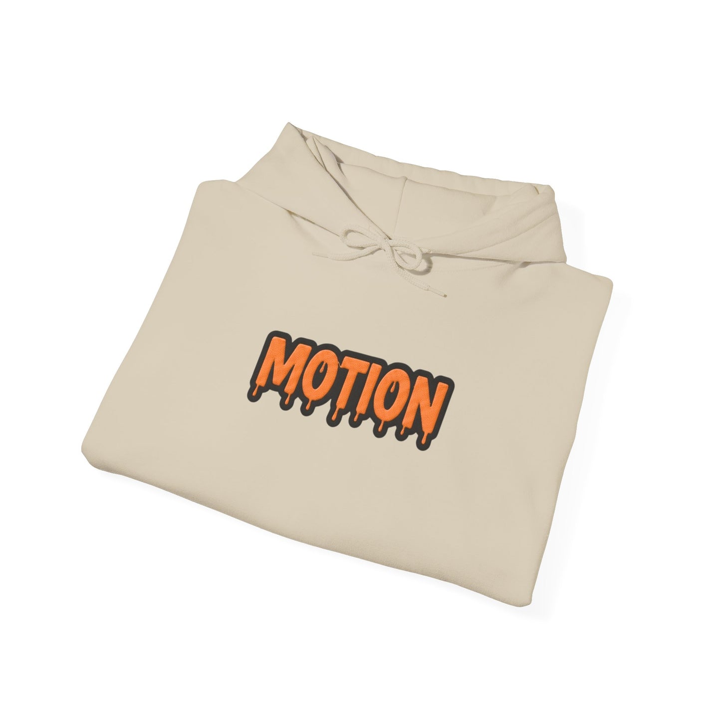 Motion Graphic Hoodie — Orange Drip Logo Pullover