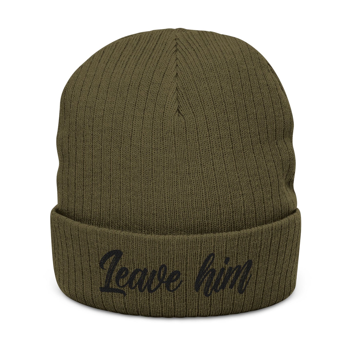 "Leave Him" Empowerment Beanie | New Beginnings Statement Knit Hat | Cozy Self-Love Accessory