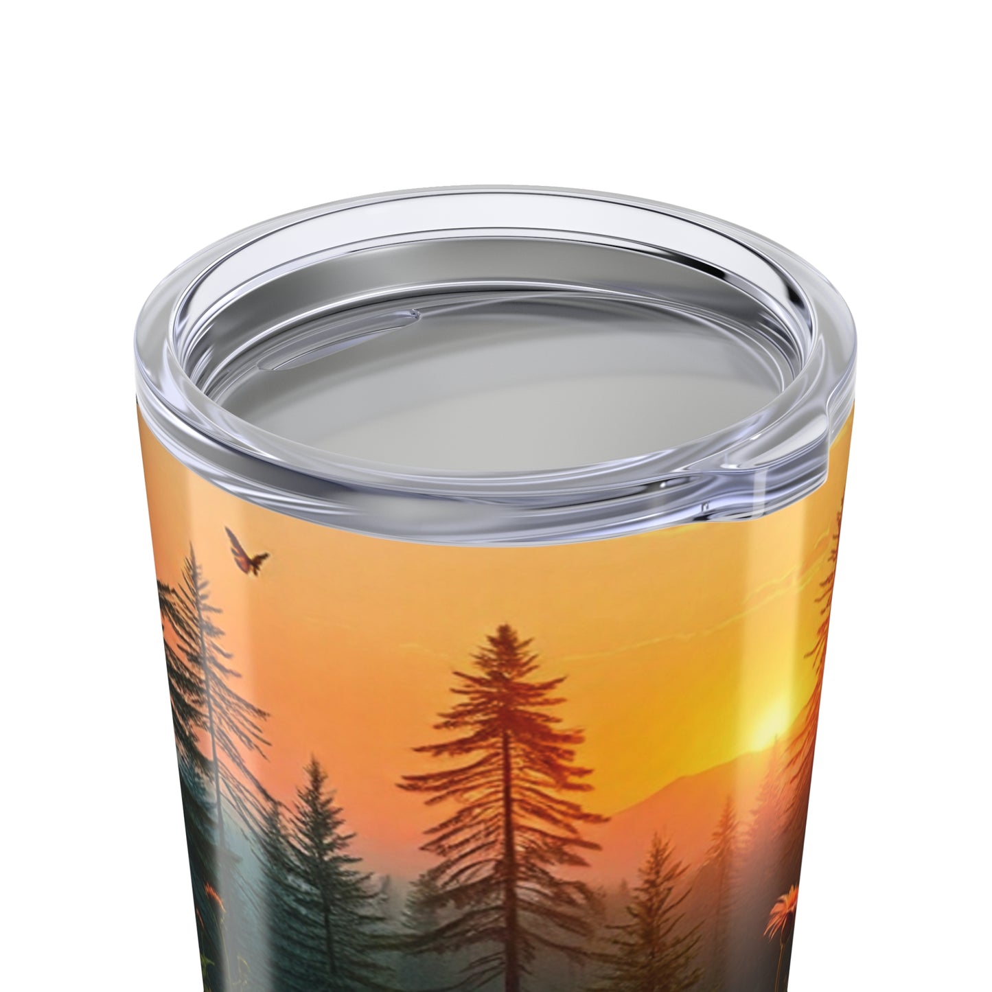 Sunset Flower 20oz Tumbler | Floral Stainless Steel Insulated Travel Mug for Coffee, Tea & Gifts