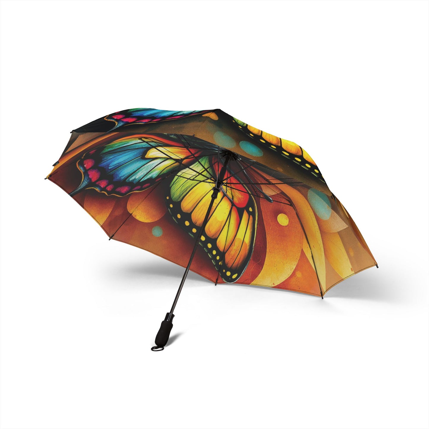 Butterfly Foldable Umbrella | Semi-Automatic Waterproof Travel Umbrella – Stylish Gift for Her