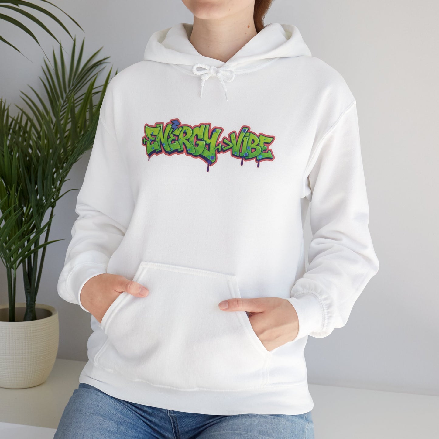 Energy > Vibe Hoodie — Graffiti Streetwear Pullover