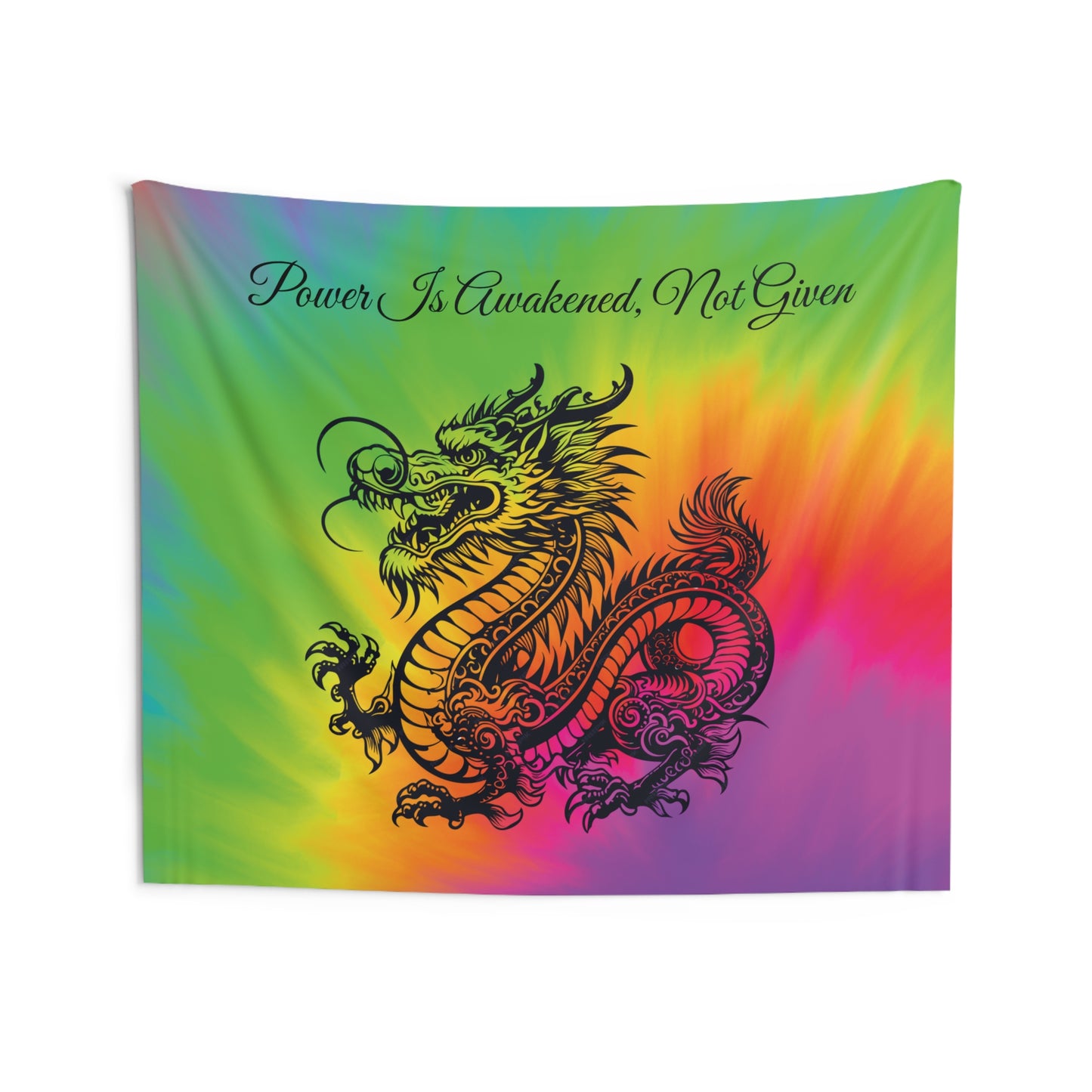 Vibrant Dragon Wall Tapestry | Fantasy & Mystical Boho Wall Art for Dragon Lovers