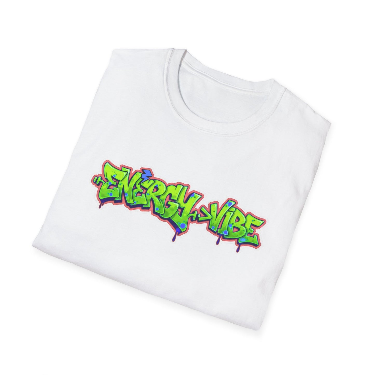 Energy > Vibe T-Shirt — Neon Green Graffiti Streetwear Tee