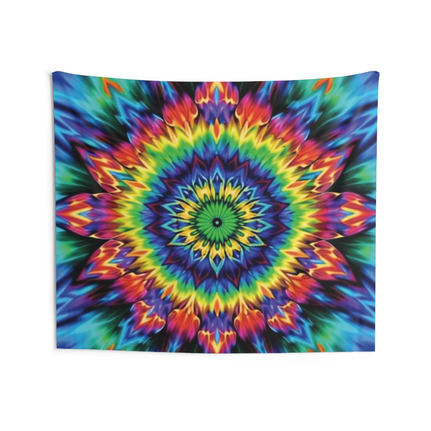 Colorful Psychedelic Indoor Wall Tapestry - Vibrant Boho Home Décor, Room Accent, Meditation Decor, Gift for Art Lovers