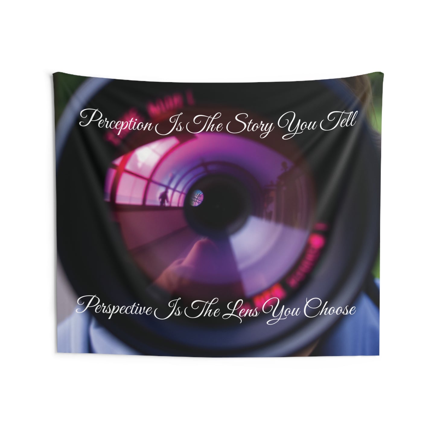 Perception Perspective Camera Lens Tapestry | Artistic Wall Art & Photography Decor