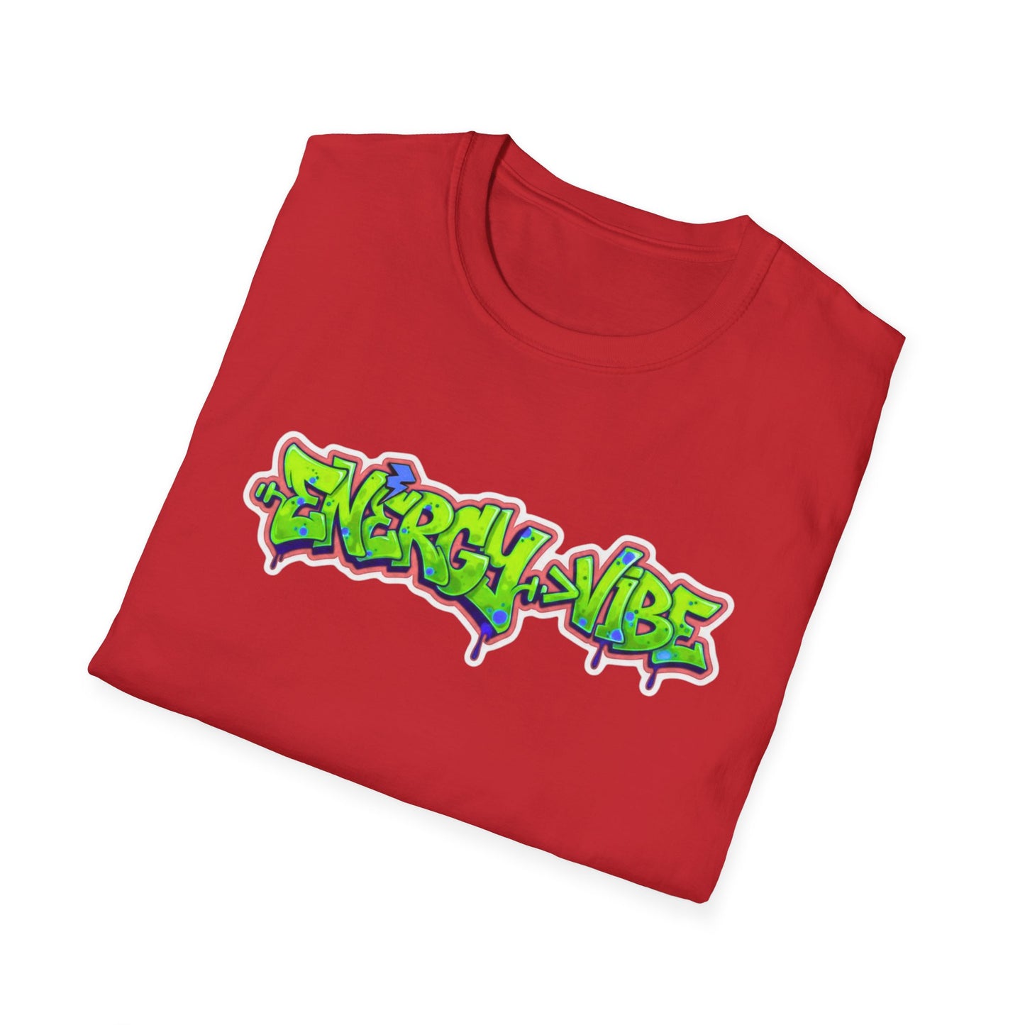 Energy > Vibe T-Shirt — Neon Green Graffiti Streetwear Tee