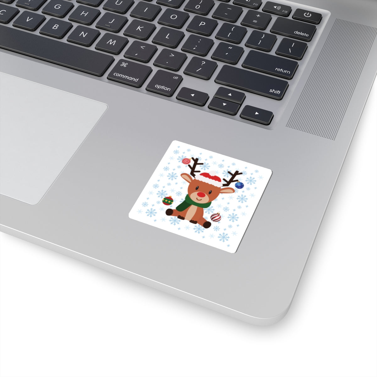 Festive Reindeer Kiss-Cut Stickers | Cute Holiday Decor, Laptop Accessories, Christmas Gifts, Scrapbooking, Gift Wrapping