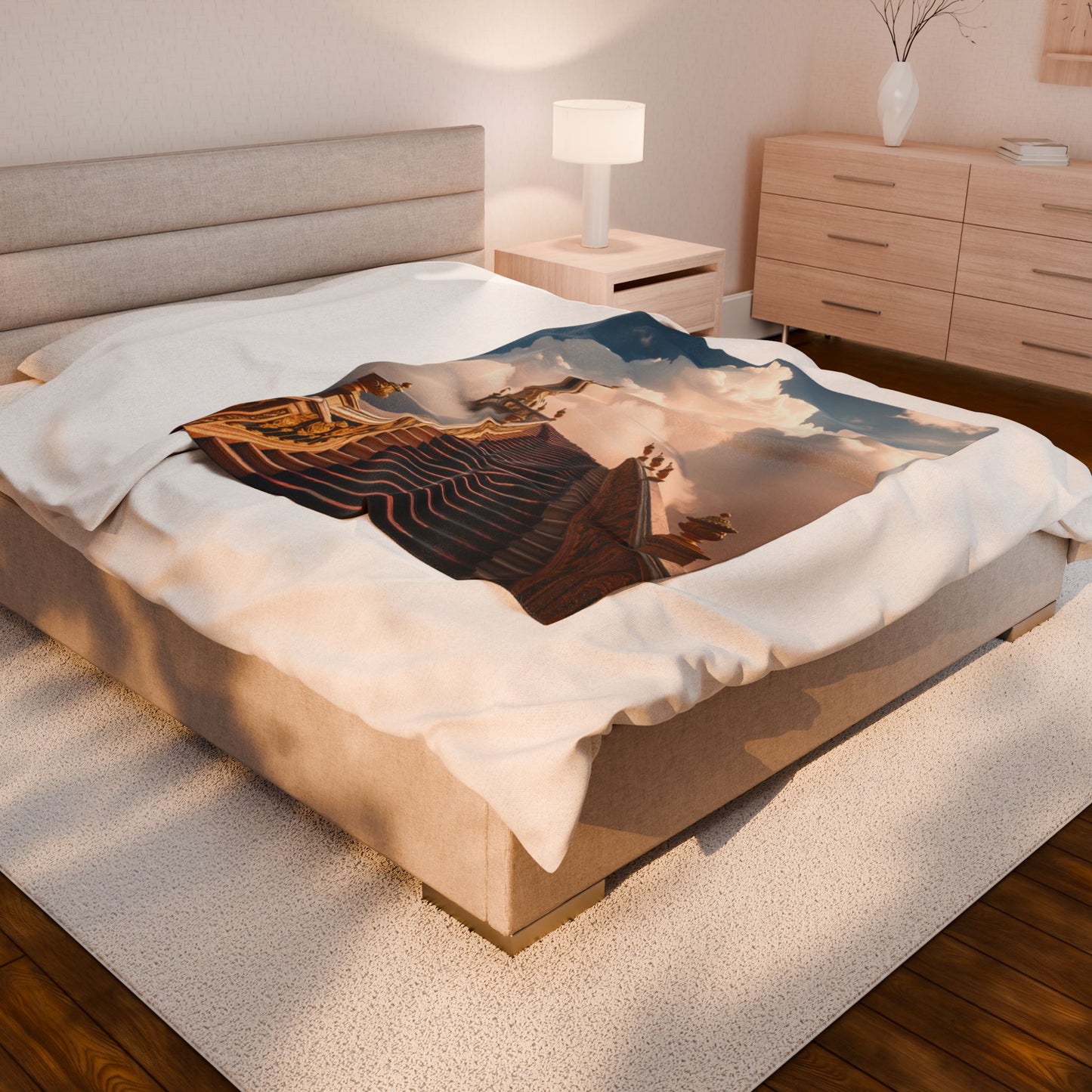 Dreamy Stairway Blanket – Soft Plush Throw for Nursery, Self-Care & Whimsical Home Décor