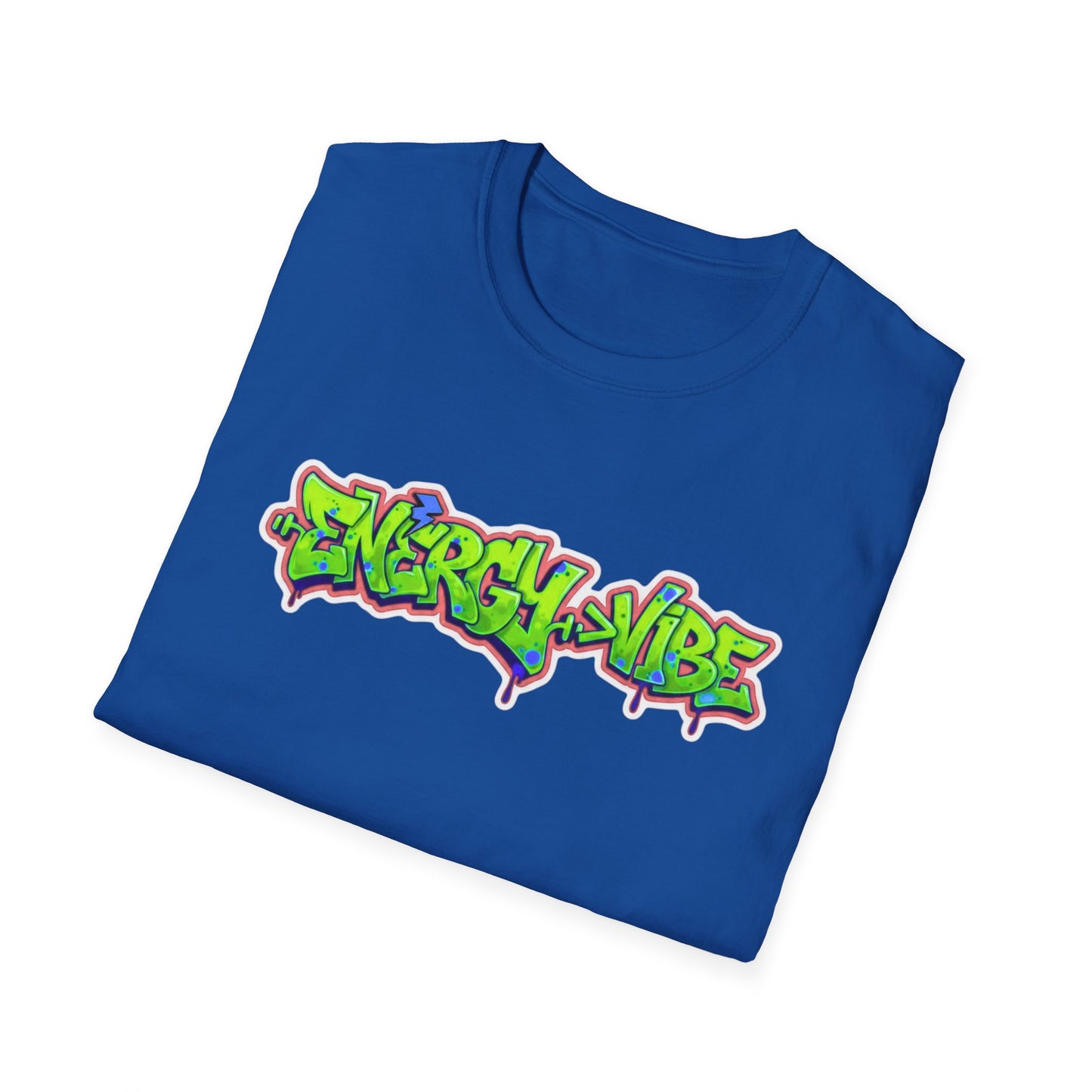 Energy > Vibe T-Shirt — Neon Green Graffiti Streetwear Tee