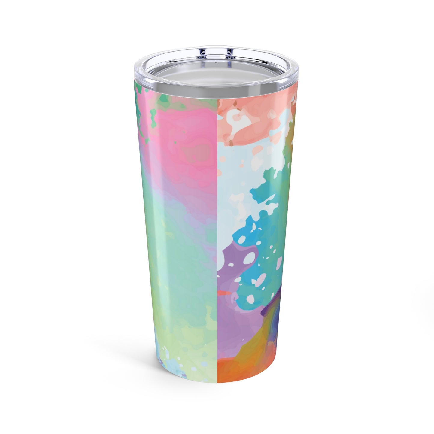 Colorful Elephant Tumbler 20oz — Boho Travel Cup, Vibrant Watercolor Drinkware, Stainless Steel Insulated Mug