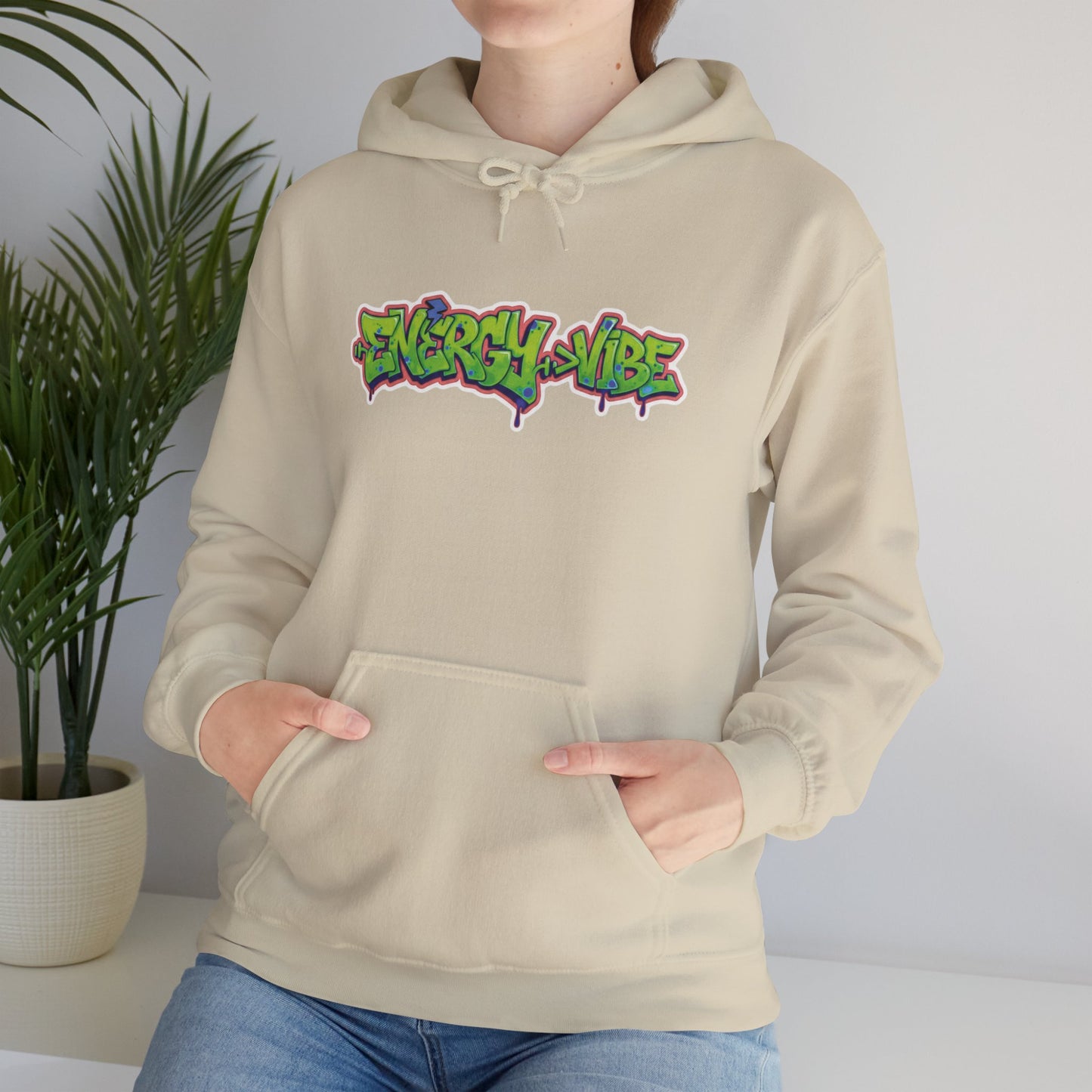 Energy > Vibe Hoodie — Graffiti Streetwear Pullover