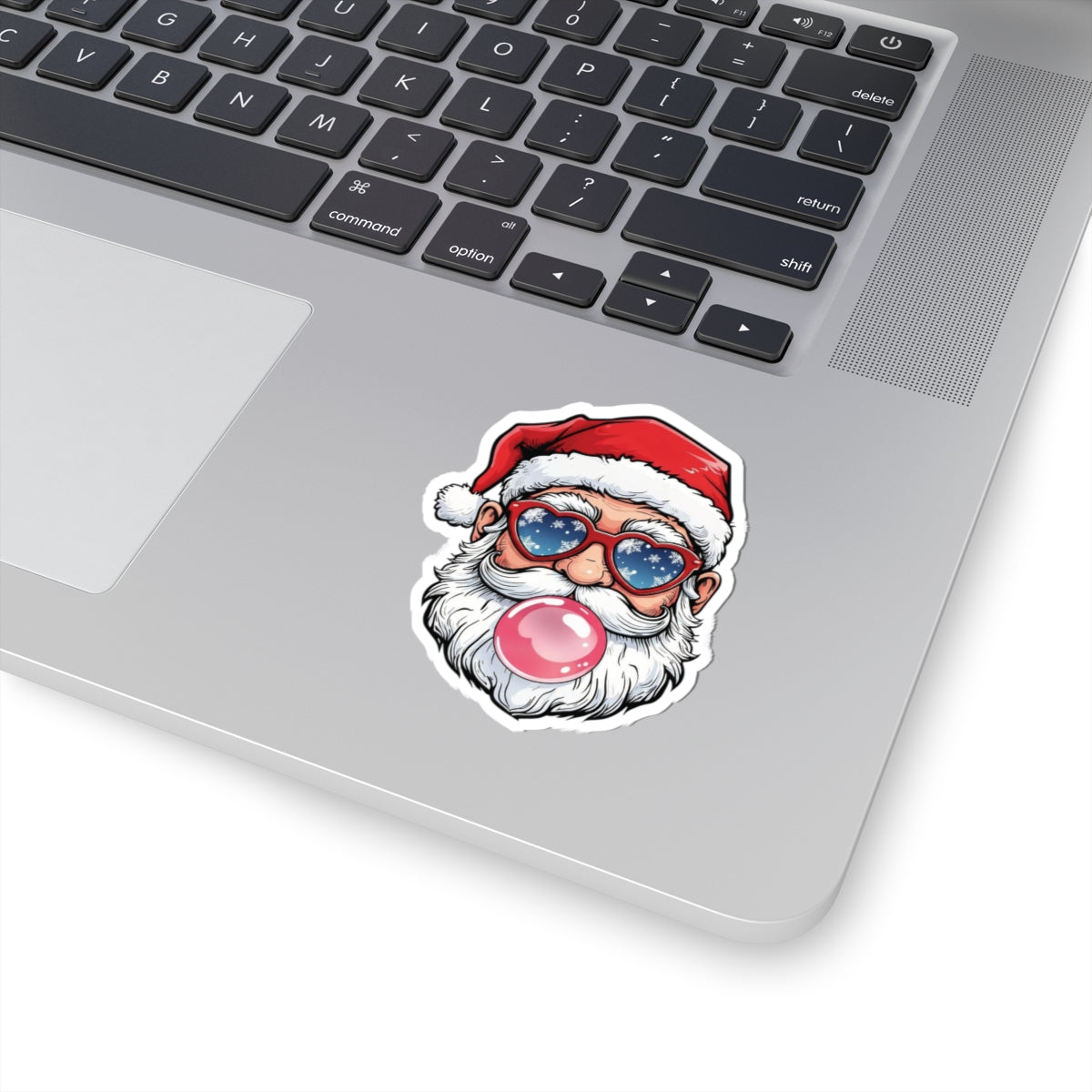 Festive Santa Kiss-Cut Stickers - Holiday Decor, Gift Accents, Christmas Cheer, Laptop Décor, Stocking Stuffer