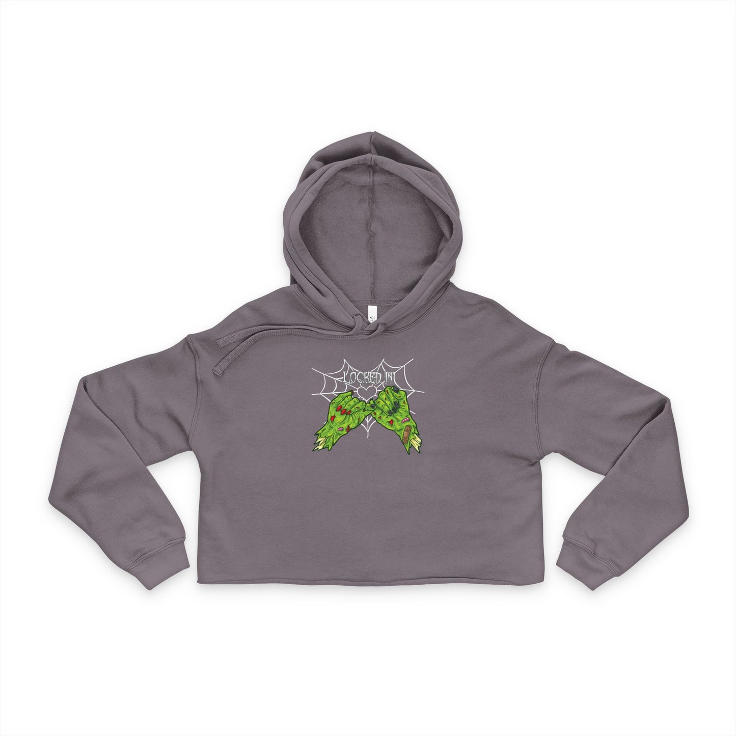 Locked In Cropped Raw Hem Hoodie — Cozy Women’s Streetwear Sweatshirt for Fall & Summer