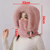 Knit Winter Hood Scarf Set