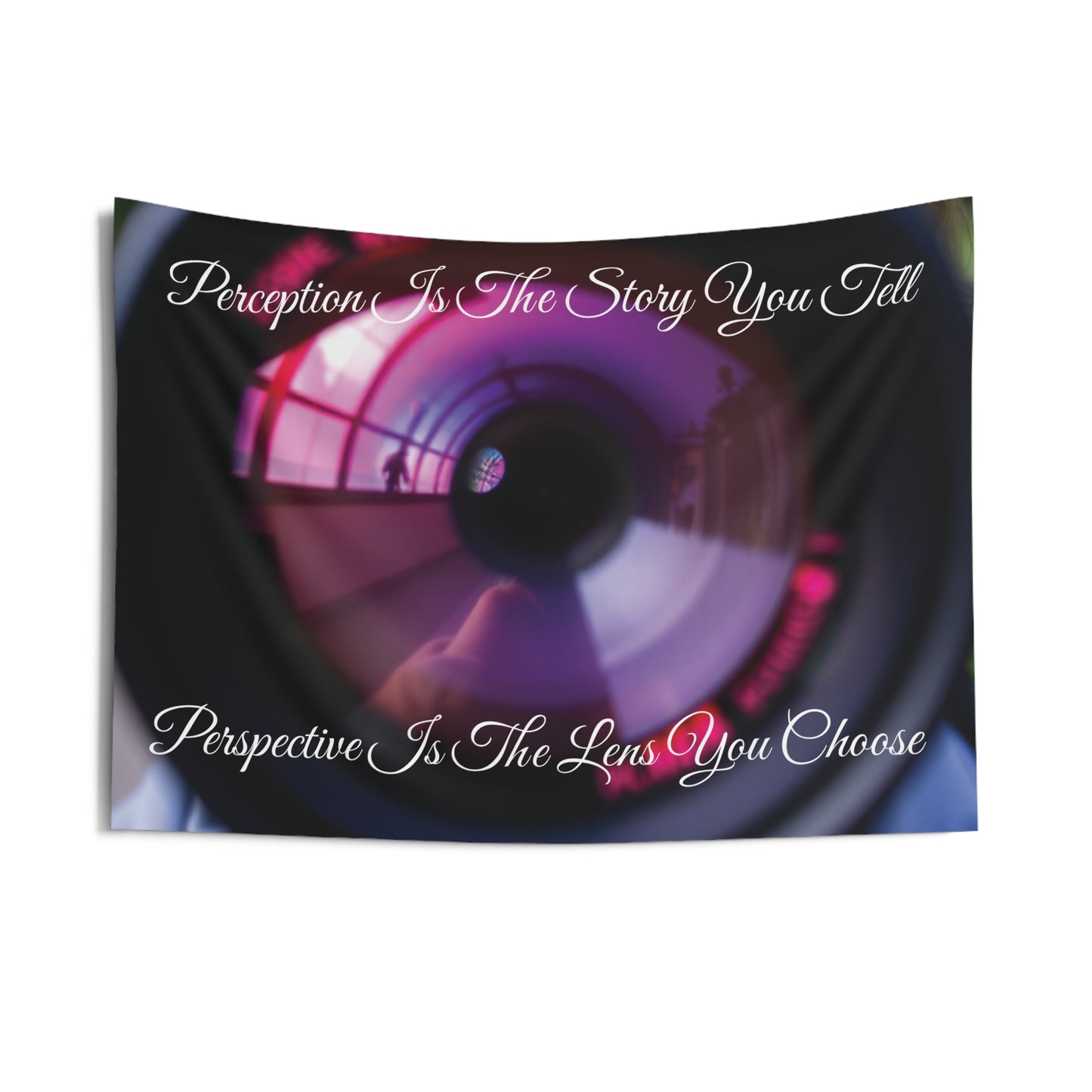 Perception Perspective Camera Lens Tapestry | Artistic Wall Art & Photography Decor