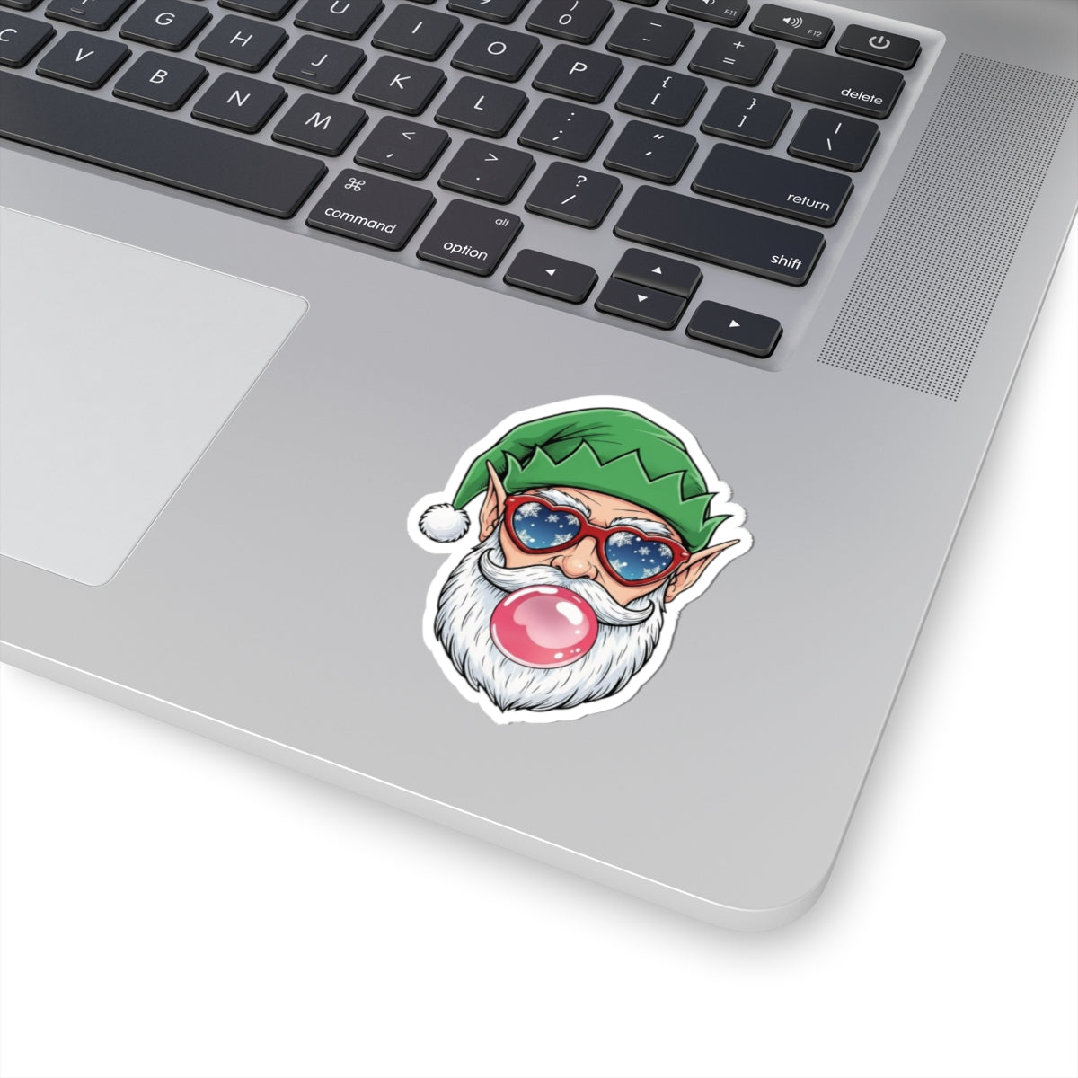 Charming Holiday Kiss-Cut Stickers Featuring Santa Elf, Fun Gift for Christmas, Party Favors, Laptop Decor, Seasonal Decorations