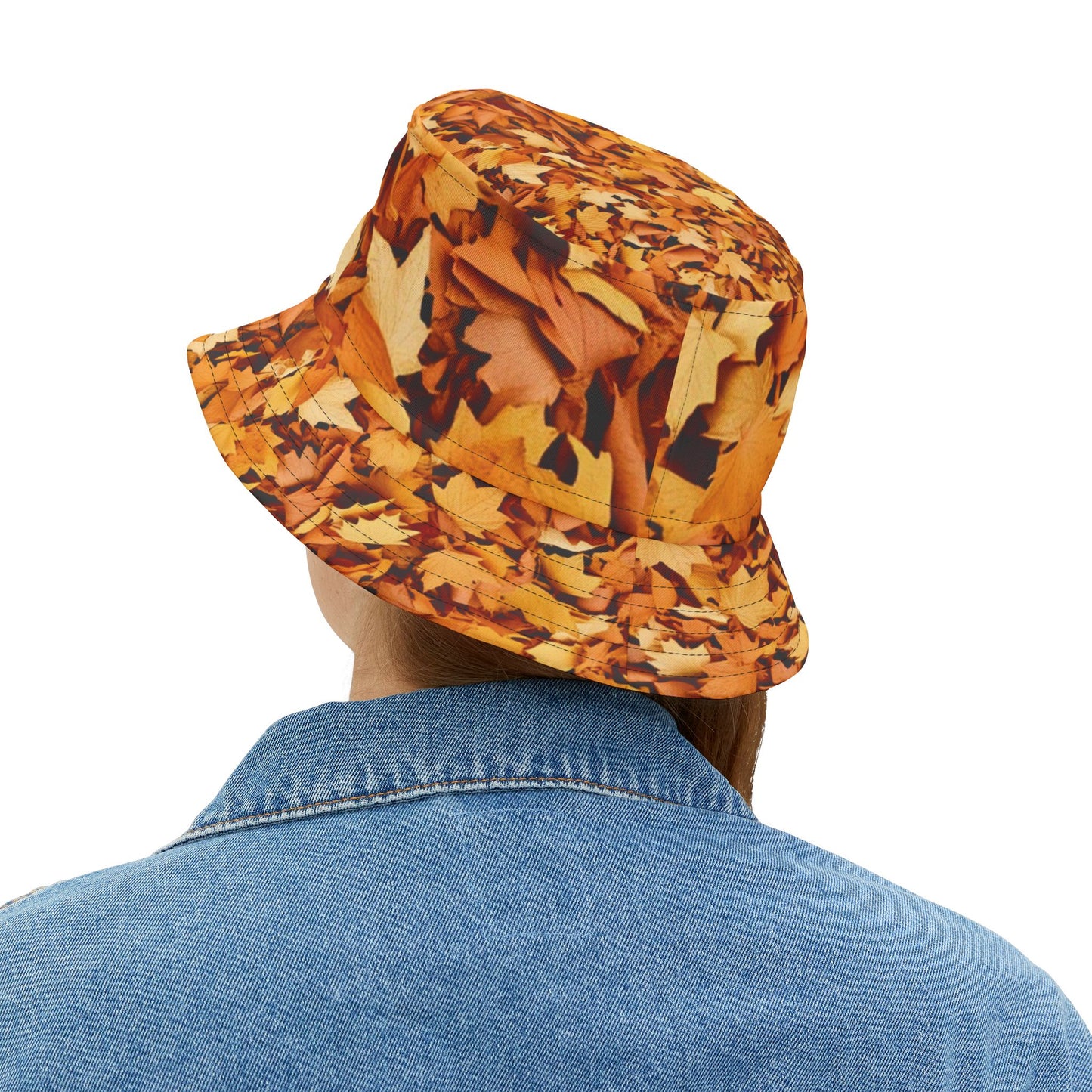 Autumn Leaves Bucket Hat | Fall Fashion, Outdoor & Festival Hat – Unisex Seasonal Accessory