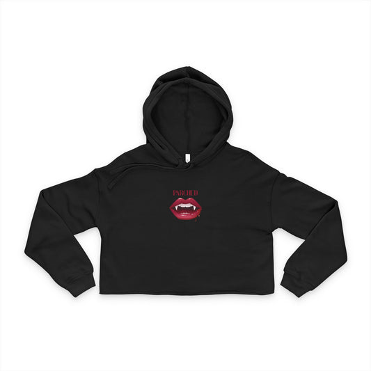 Parched Cropped Hoodie — Edgy Women’s Halloween Streetwear Sweatshirt