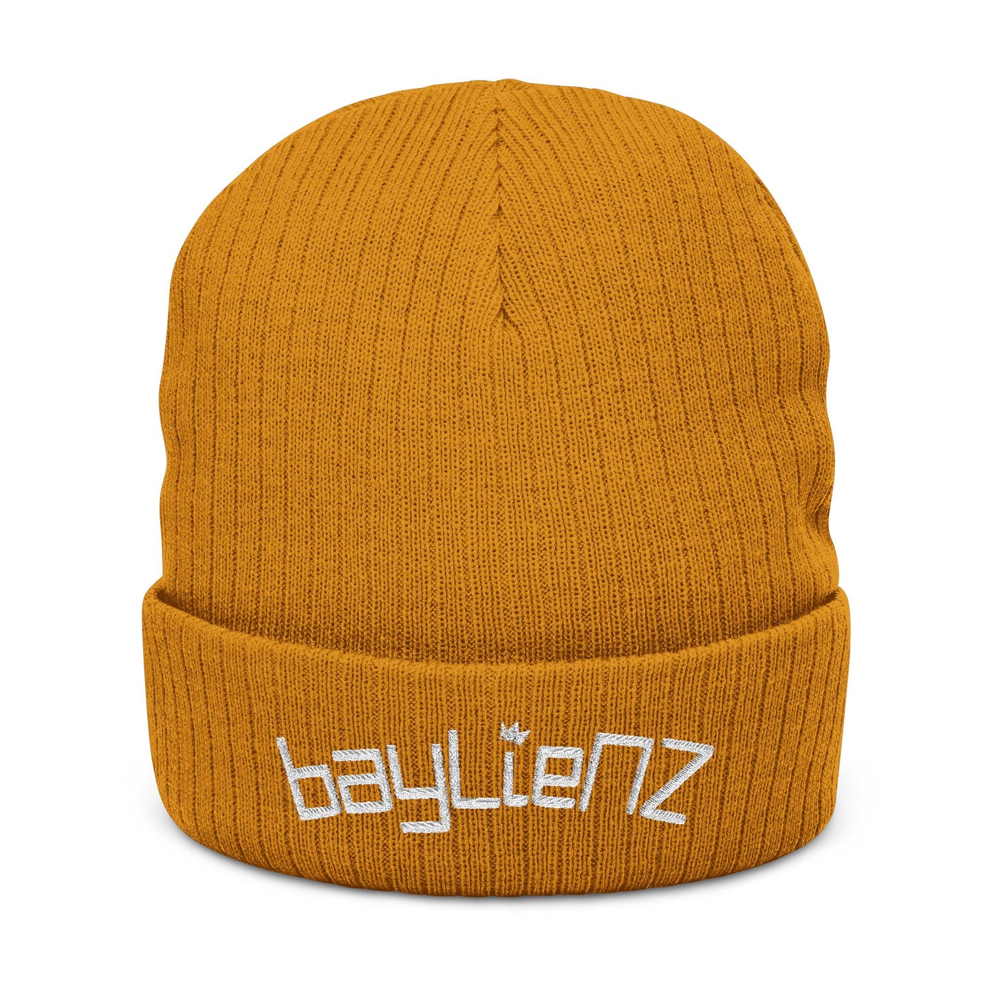 bayLieNZ Logo Ribbed Knit Beanie — Embroidered Winter Beanie