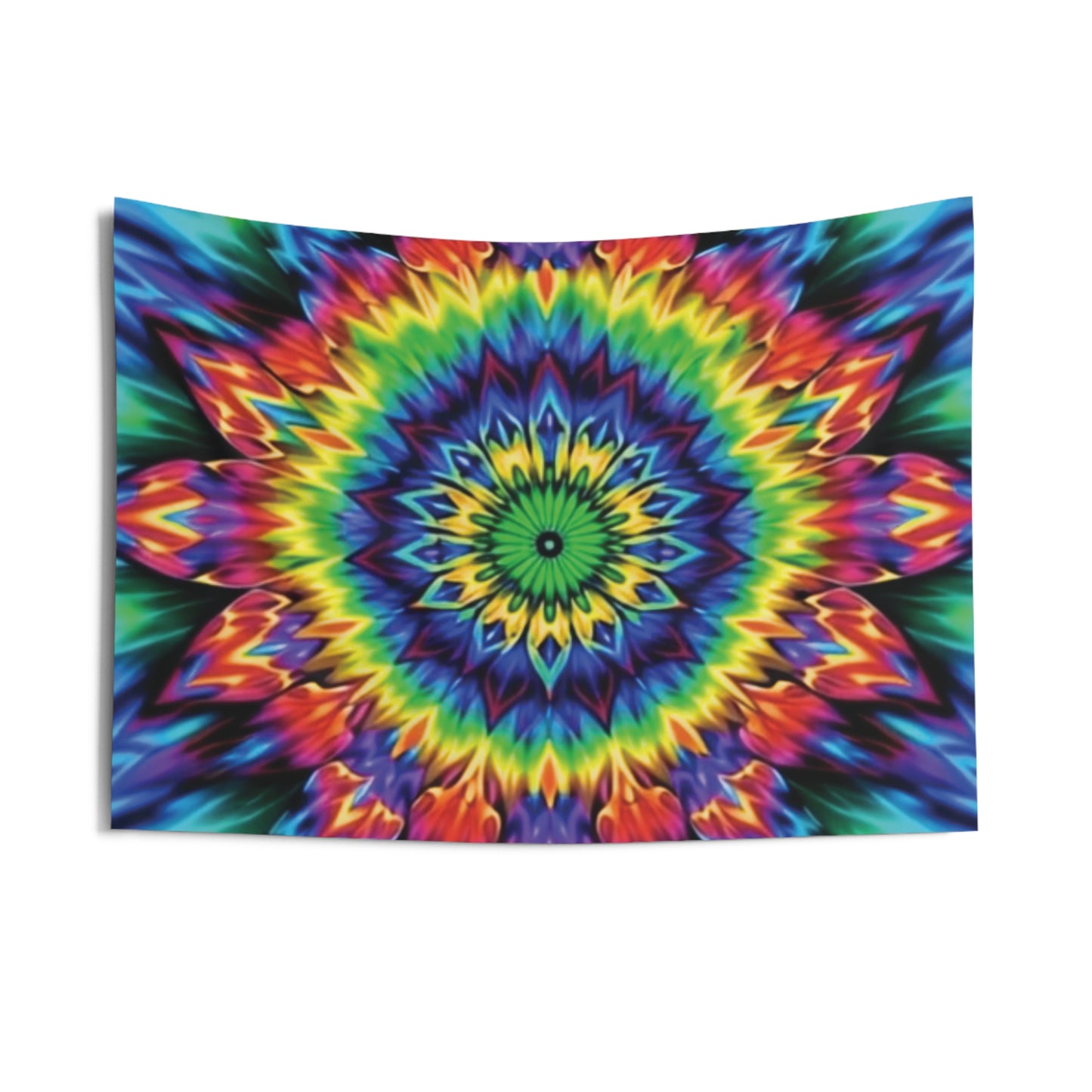 Colorful Psychedelic Indoor Wall Tapestry - Vibrant Boho Home Décor, Room Accent, Meditation Decor, Gift for Art Lovers