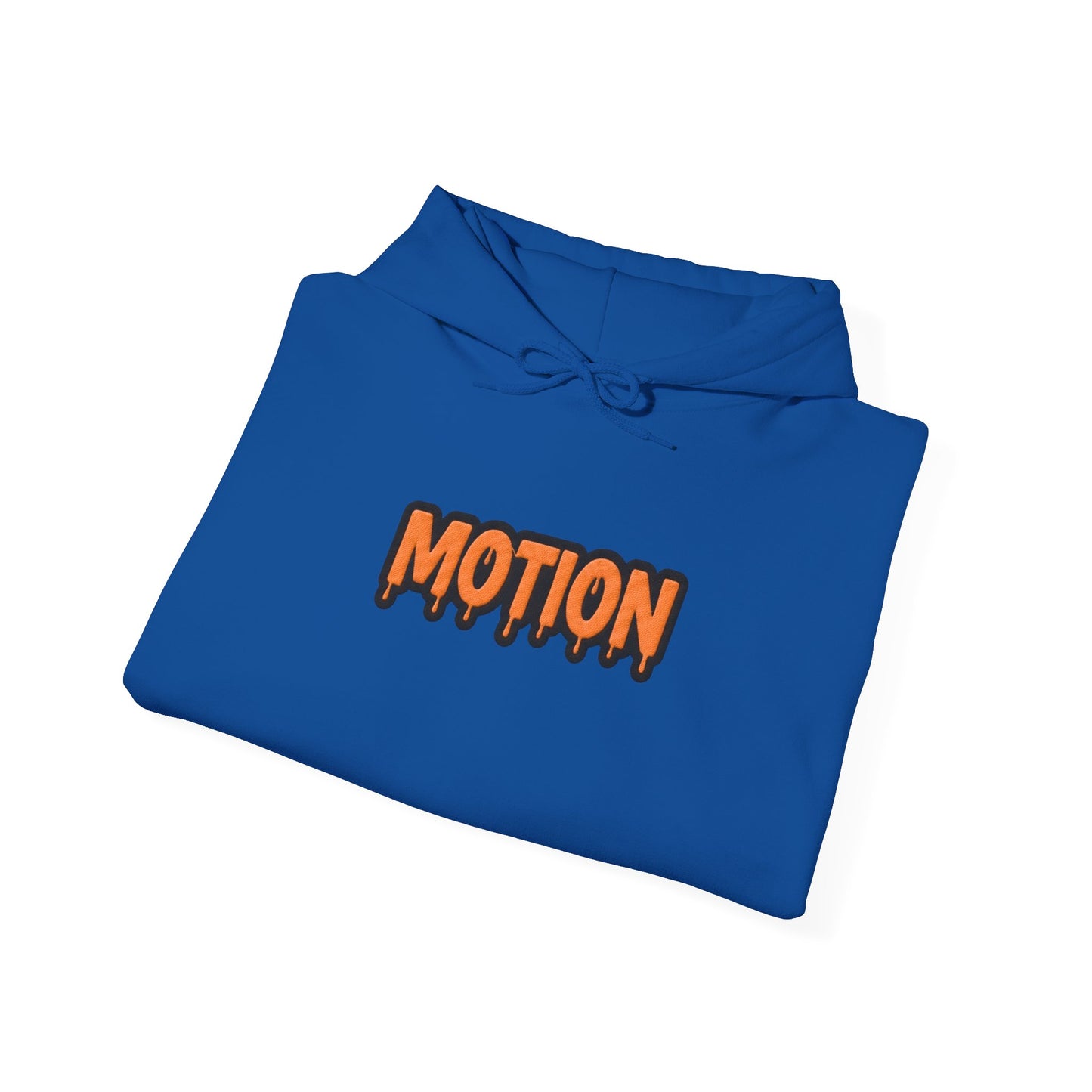Motion Graphic Hoodie — Orange Drip Logo Pullover
