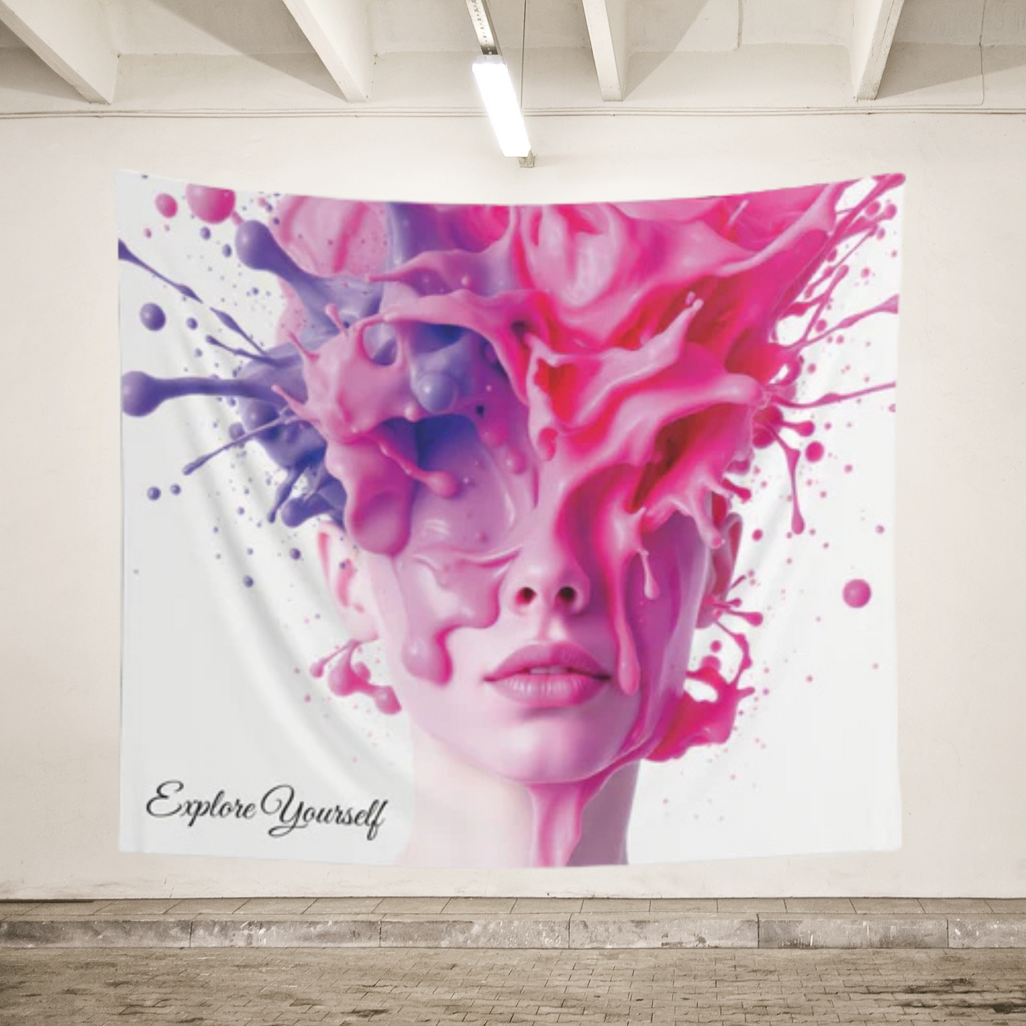 Explore Yourself Wall Tapestry | Artistic Boho Wall Art & Creative Home Decor