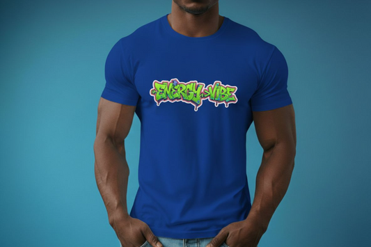 Energy > Vibe T-Shirt — Neon Green Graffiti Streetwear Tee