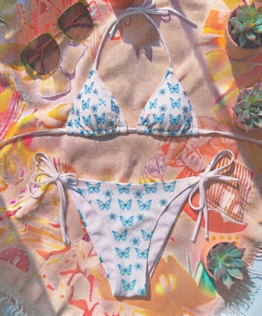 Watercolor Butterfly Women's Bikini Swimsuit
