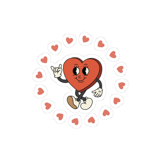 Heartfelt Kiss-Cut Stickers for Love, Gifts, Scrapbooking, Valentine’s Day Decor, Cute Heart Accessories