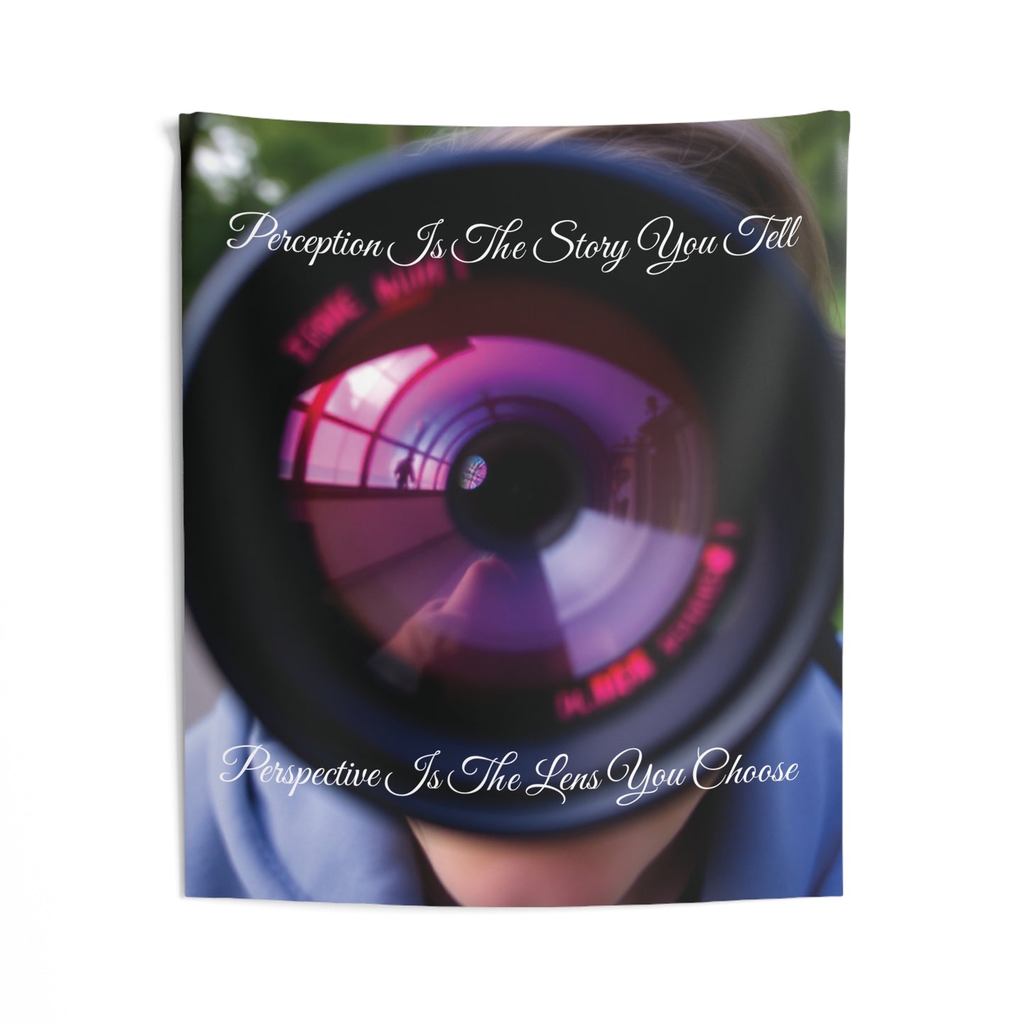 Perception Perspective Camera Lens Tapestry | Artistic Wall Art & Photography Decor
