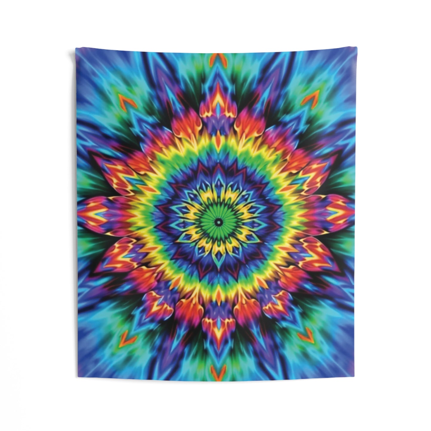 Colorful Psychedelic Indoor Wall Tapestry - Vibrant Boho Home Décor, Room Accent, Meditation Decor, Gift for Art Lovers