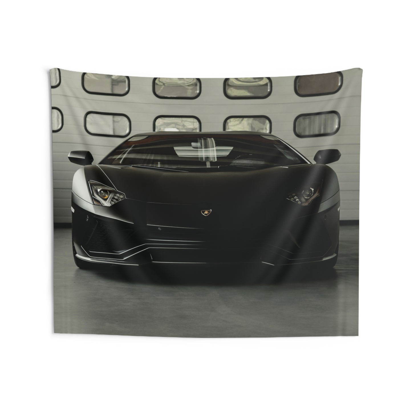 Sleek Sports Car Wall Tapestry | Modern Automotive Decor for Car Enthusiasts & Man Caves