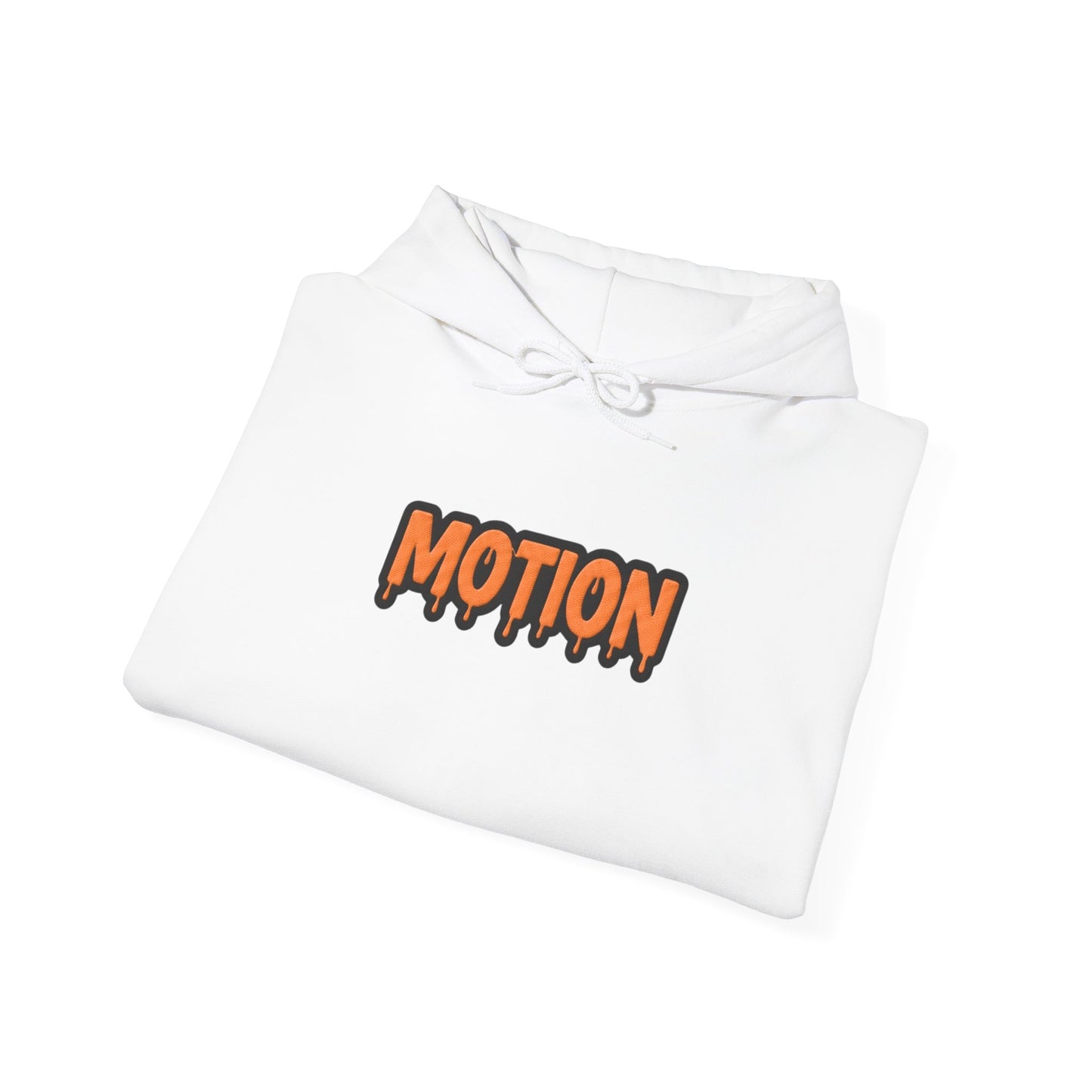 Motion Graphic Hoodie — Orange Drip Logo Pullover