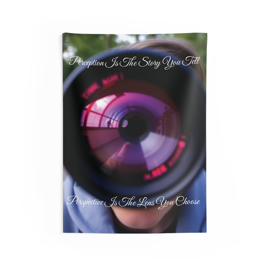Perception Perspective Camera Lens Tapestry | Artistic Wall Art & Photography Decor