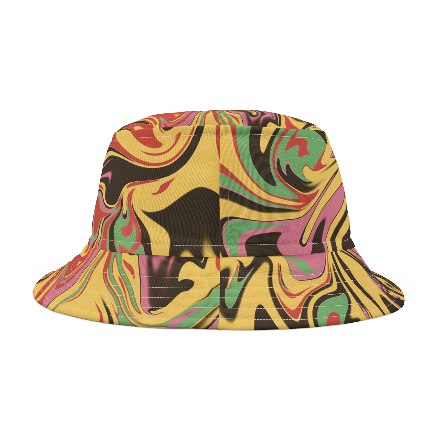 Vibrant Abstract Bucket Hat | Colorful Summer & Festival Hat – Unisex Stylish Sunwear