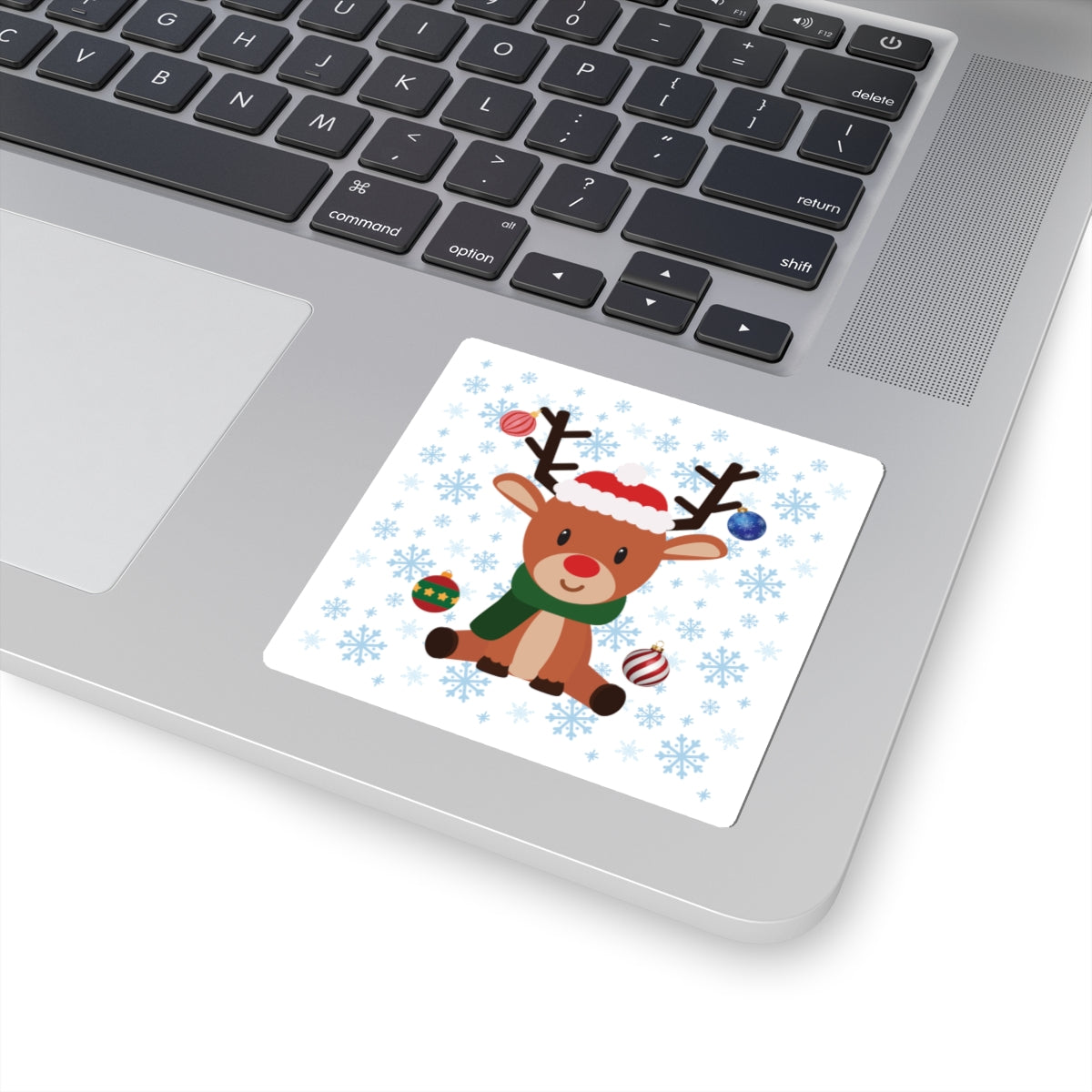 Festive Reindeer Kiss-Cut Stickers | Cute Holiday Decor, Laptop Accessories, Christmas Gifts, Scrapbooking, Gift Wrapping