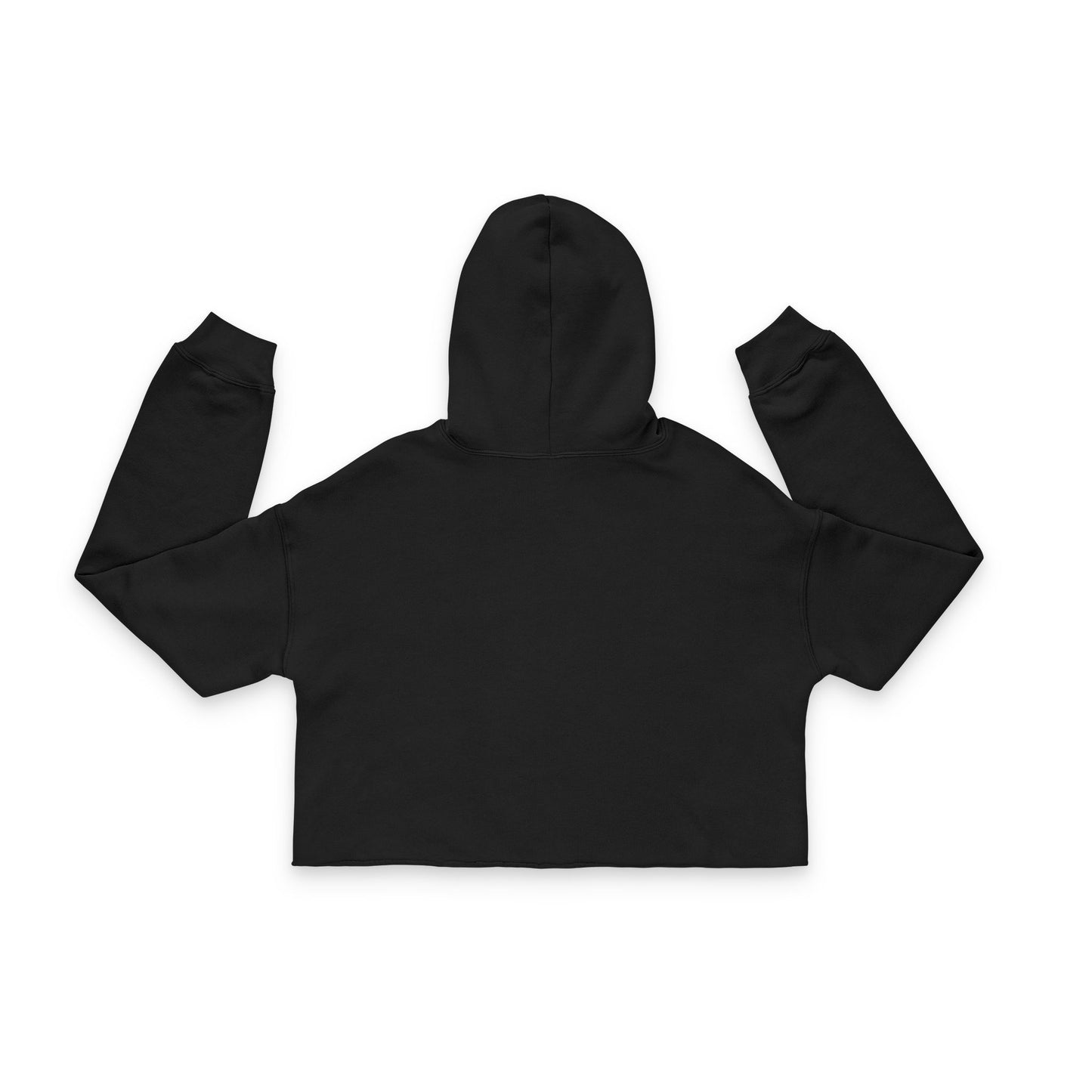 Fine Shyt Cropped Raw Hem Hoodie - Graphic Streetwear Pullover for Women