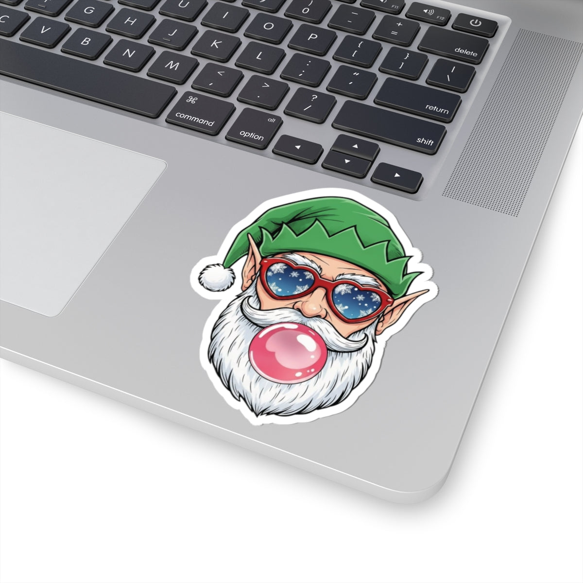 Charming Holiday Kiss-Cut Stickers Featuring Santa Elf, Fun Gift for Christmas, Party Favors, Laptop Decor, Seasonal Decorations