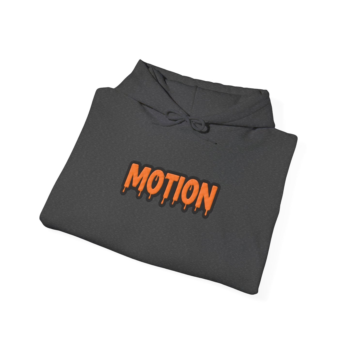 Motion Graphic Hoodie — Orange Drip Logo Pullover