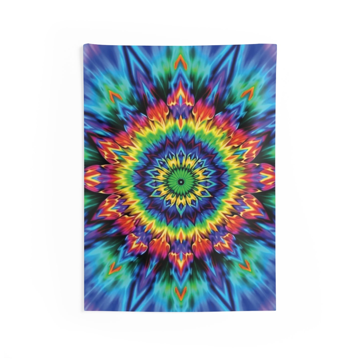 Colorful Psychedelic Indoor Wall Tapestry - Vibrant Boho Home Décor, Room Accent, Meditation Decor, Gift for Art Lovers