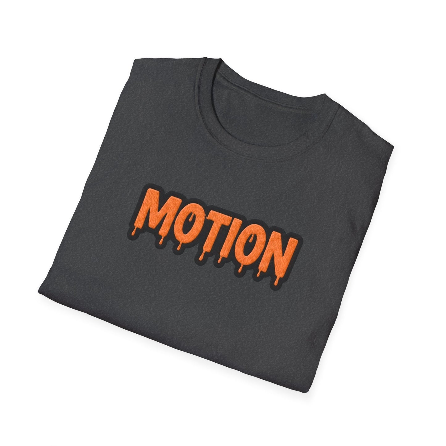 Motion Drip Graphic T‑Shirt — Retro Orange Streetwear Tee