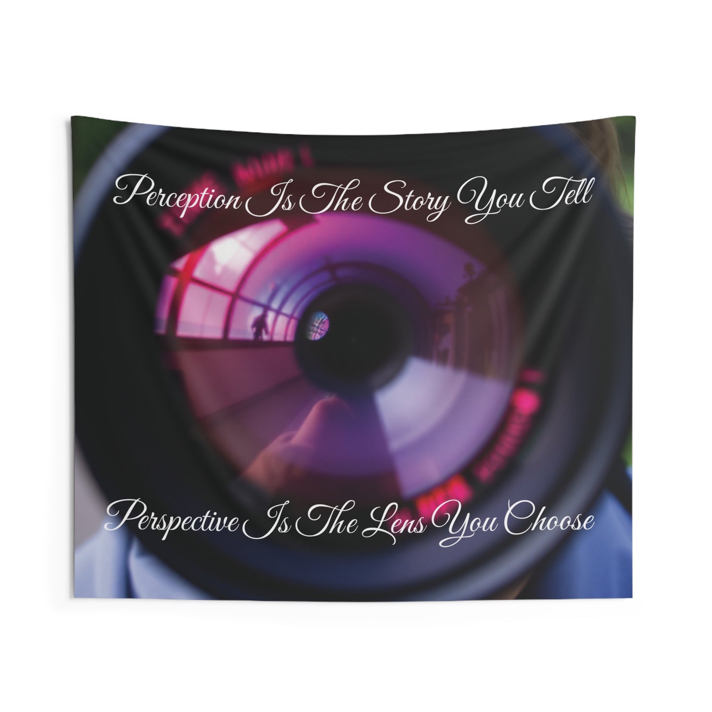 Perception Perspective Camera Lens Tapestry | Artistic Wall Art & Photography Decor